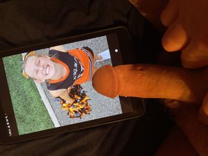 Sexy lil blonde teen cheerslut cock tribute