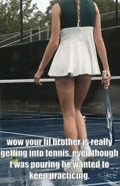 My lil brother even joked about how my girlfriend couldn't handle his balls.