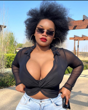 Jessica Mkhize and her Beautiful Cleavage