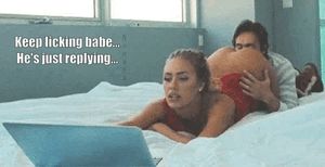 He's Just Replying...