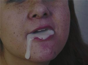 Teen Granddaughter get a BIG mouthful of Grandpa's hot thick sperm! Swallows it all!