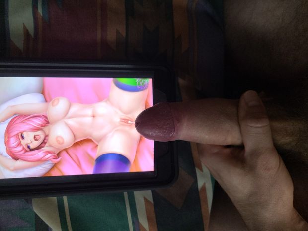 Me masturbating my big uncut cock to Klara from Pokemon Sword