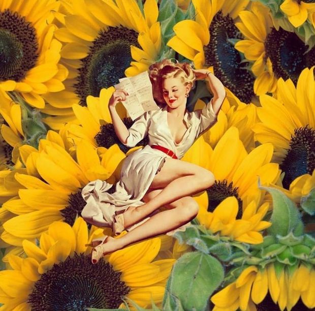 Pin-up style blonde