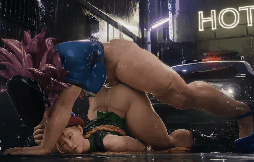 Cammy taking a ass pounding from a huge Futanari cock