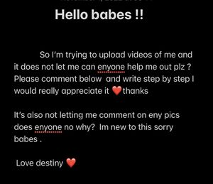 Can someone explain to me step by step?? It’s not Letting me upload videos :(