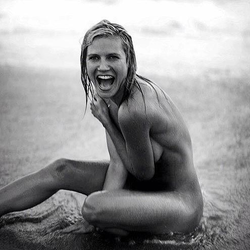 Heidi Klum Black and White