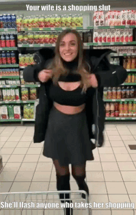 She doesn't just stop at flashing