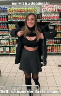 She doesn't just stop at flashing