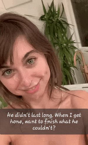 First I'm going to kiss you