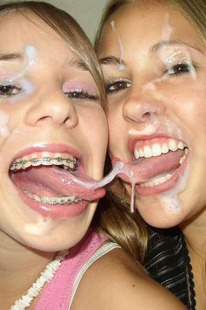 cum faced teens