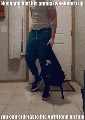 We each get one weekend trip a year