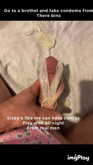Cum as lube from strangers condoms