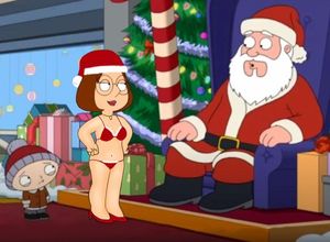 Meg seducing Santa