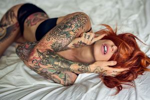 Tattooed Redhead