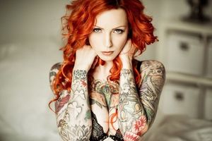 Hot Tattooed Redhead