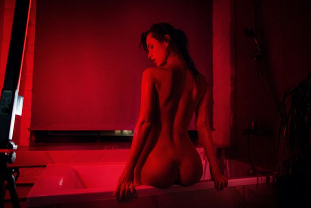Dark bathroom
