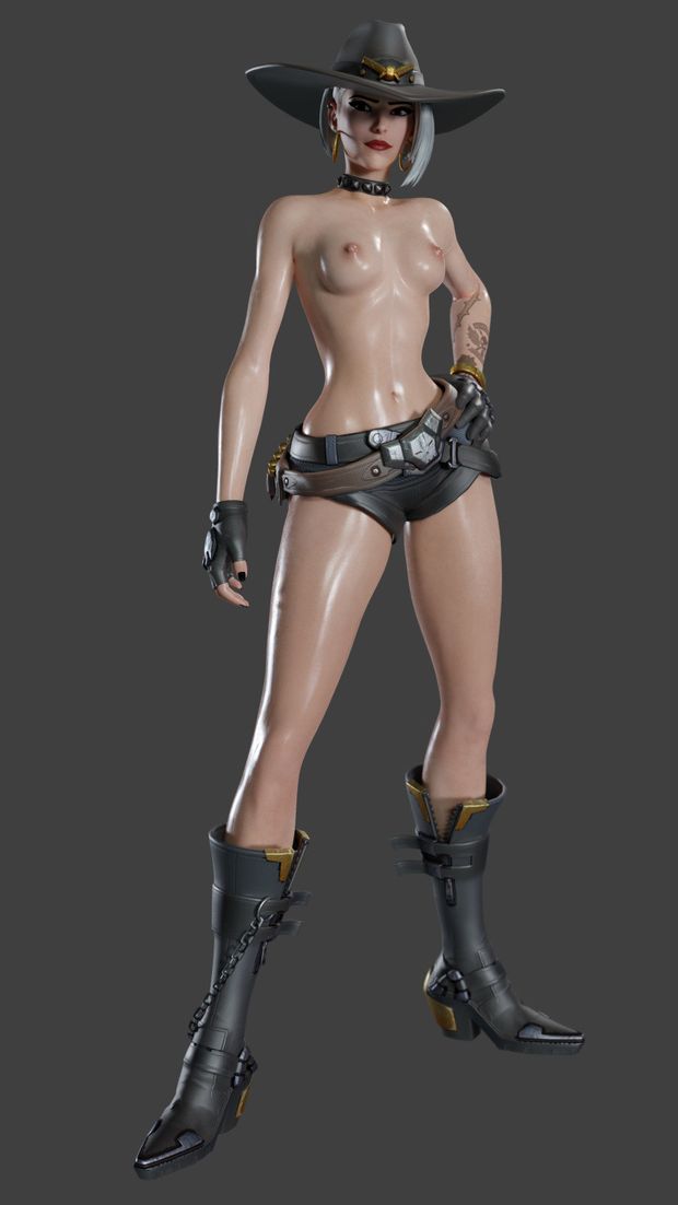 Oiled Ashe Topless( eca3d)