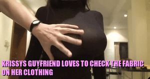 Krissy is glad that she found a guyfriend actually interested in clothes unlike you, it's weird though how he spends so long in her room