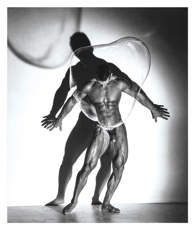 Male Nude with Bubble