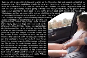 Picking up hitchhikers.