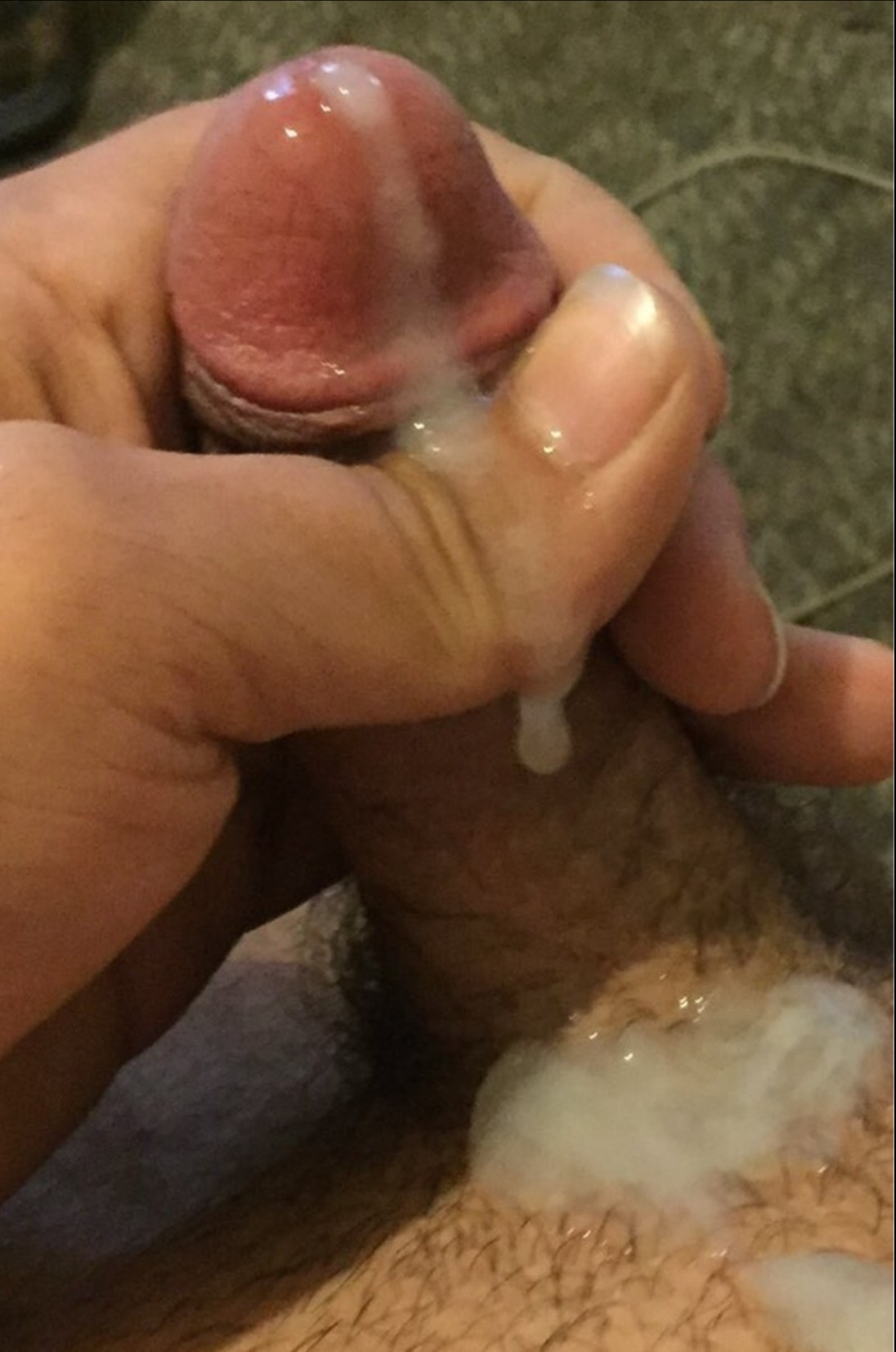 All over himself