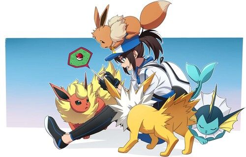 Pokemon Trainer Team Eevee Evolution