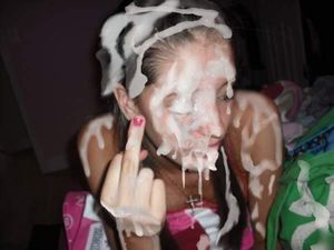 Slutty lil teenslut Emily Fink upset she's been used & regrets receiving her massive bukkake facial