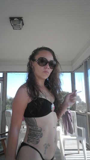 Sexy lil Italian cocktease Alicia Sola posing in a bikini