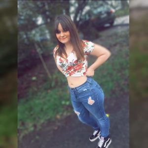 Sexy lil petite Latina teenslut cocktease Katelyn Gonzalez posing out in the streets