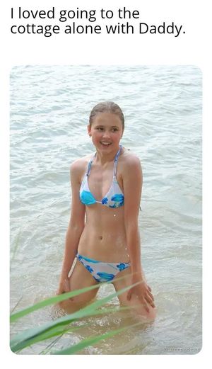 Daughter Daddy cottage time