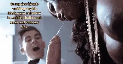 Friends black mom on his wedding day