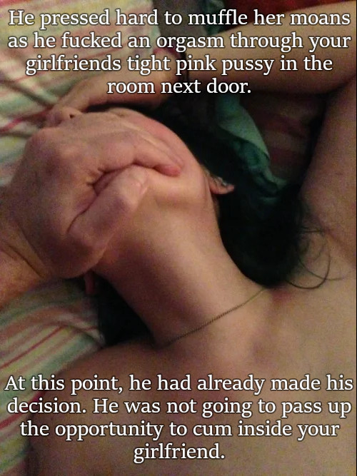 You heard him climaxing inside her