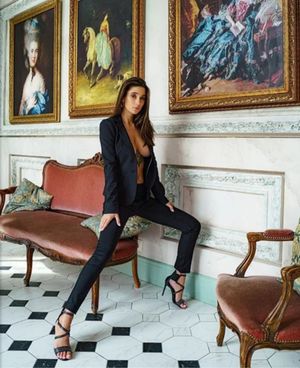 Liya Silver wearing very classy yet very sexy outfit