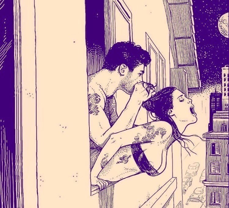 Screaming fuck at the window