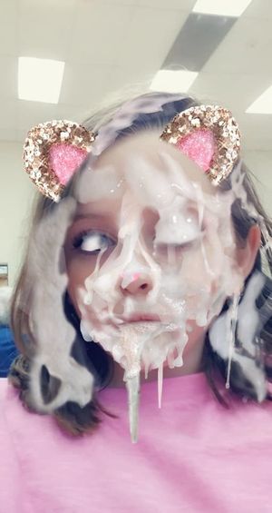 Sexy lil teenslut cocktease Hannah Johnson bukkaked making her momma proud