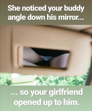 But, he didn't know that I knew he moved his mirror,