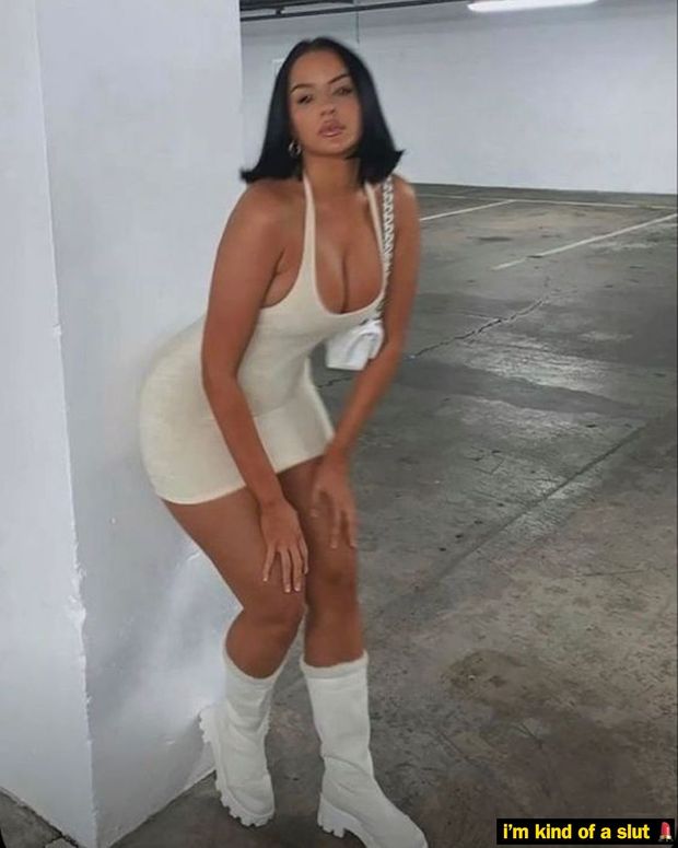 Naughty wife out by herself