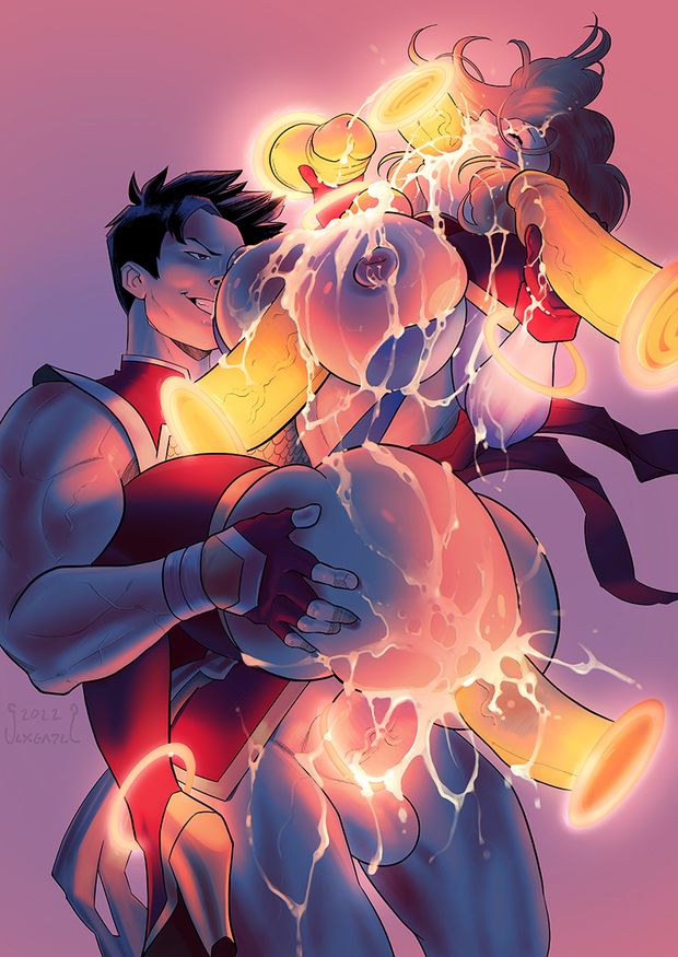 Captain Marvel and Shang Chi | commission Sexgazer by sexgazer