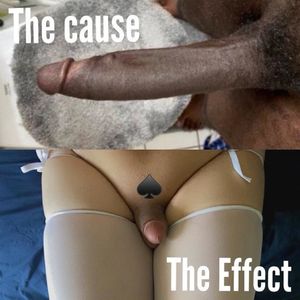 Cause-effect. BNWO is here. Surrender to sissyness whiteboi