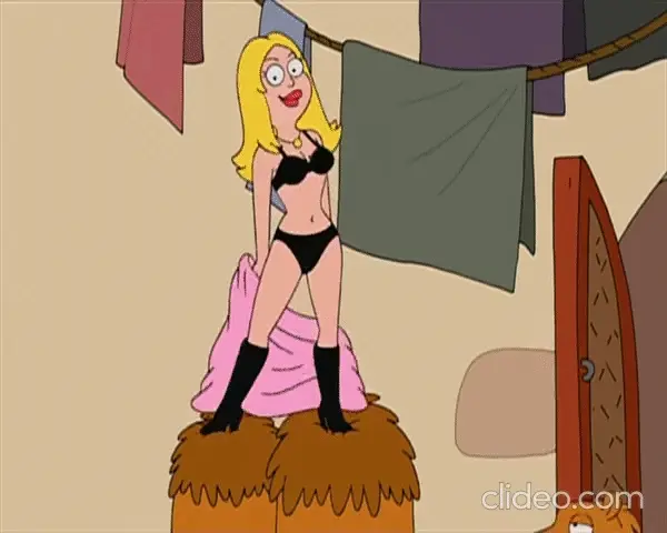 Image American Dad - Francine hot black bra & panties dancing
