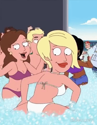 Source image - Unknown hot blonde twerking her butt at party in slow-motion (Family Guy)