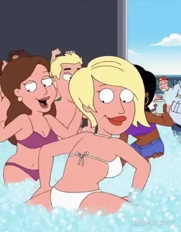 Source image - Unknown hot blonde twerking her butt at party in slow-motion (Family Guy)