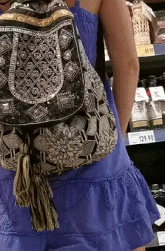 Public upskirt