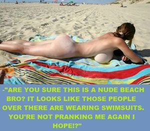 Nudebeach prank