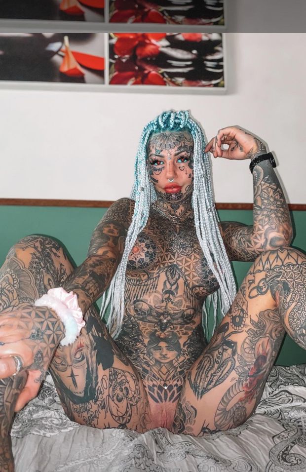 Tattooed all over