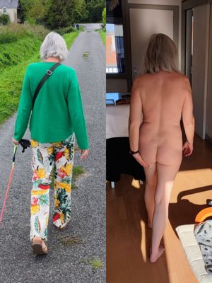 Habillée et à poil