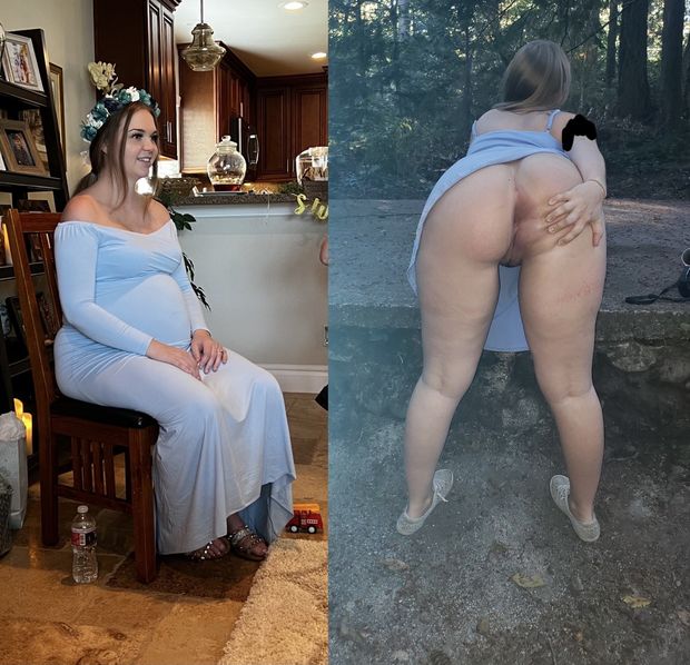 Check out this sexy pregnant peace of ass ready to be breed like a good little whore she is