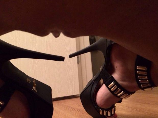 Dripping Steph Gallo iin heels. Hit her up on wickr marriiedslut4use and make her give you control of her remote control sex toy