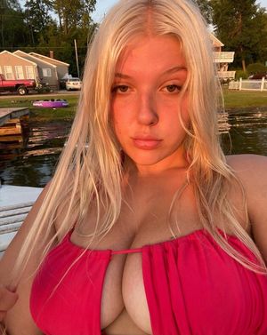 Destiny red bikini huge boobs