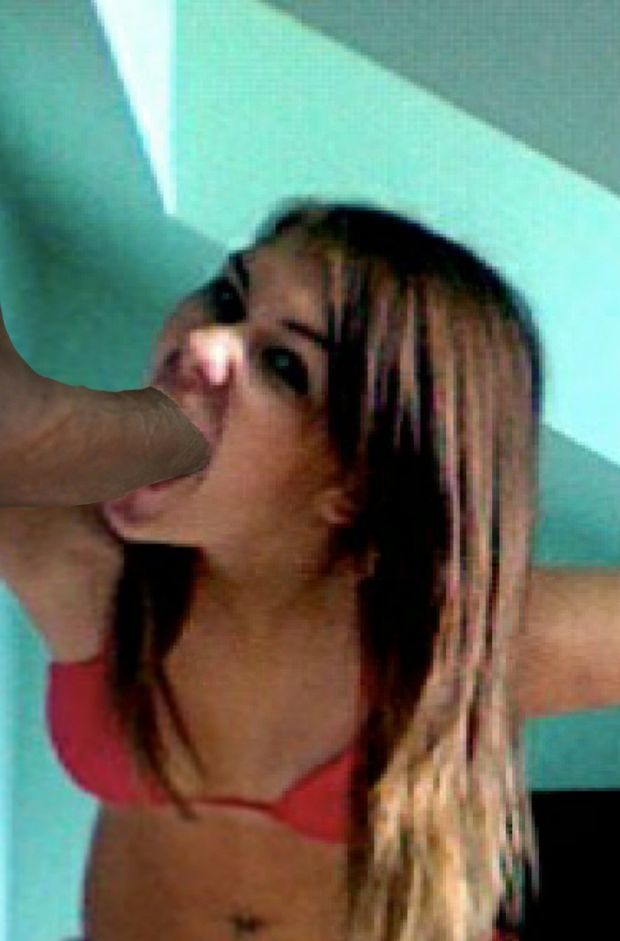 Sexy lil brunette teen gagwhore facefucked by a huge BBC